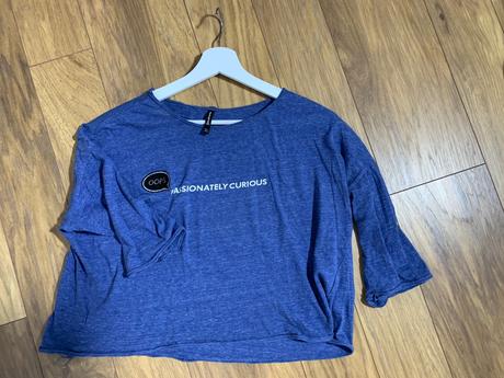 Modré tričko, stradivarius,l