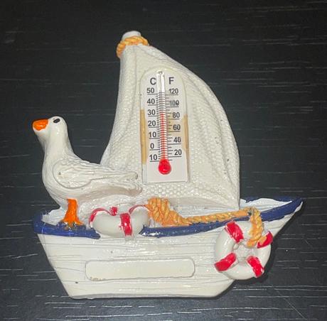 Magnetka loďka s teplomerom, 