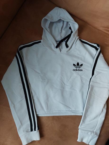 Crop top mikina s kapucnou, adidas,xs