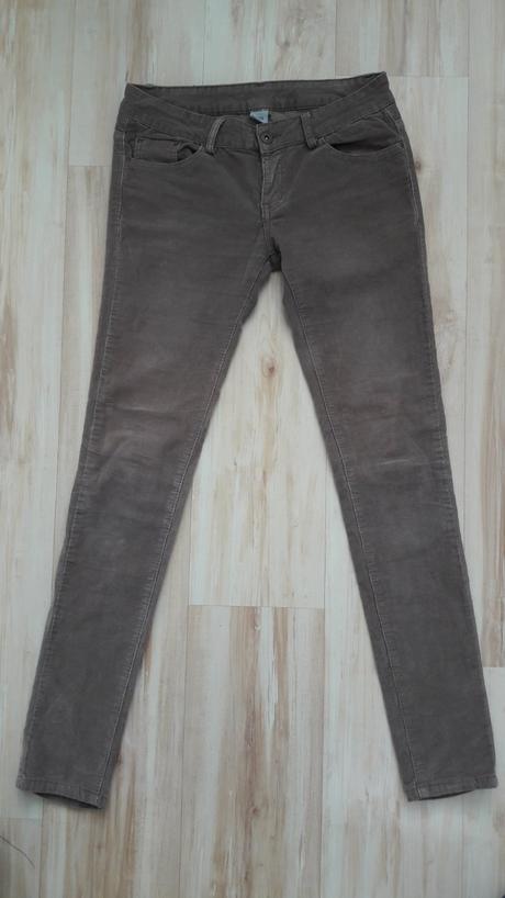 Hnedé kordové nohavice, 30