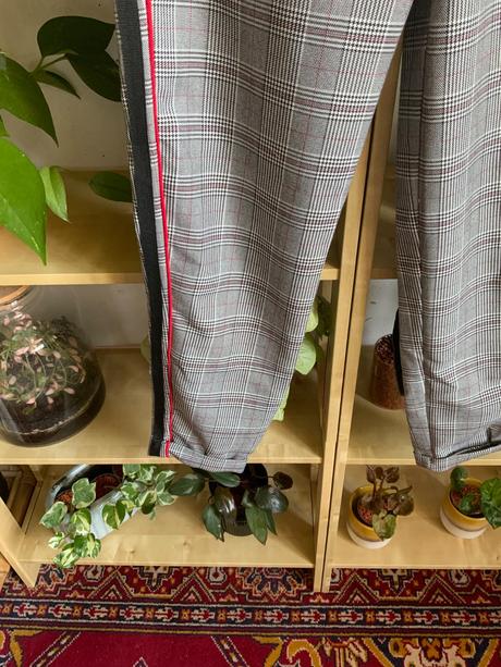 Tally weijl elegantne nohavice kárované kockovane, tally weijl,xs