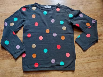 Pulóver s bodkami., h&m,134