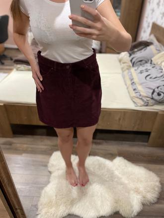Menčestrová sukňa, vero moda,l