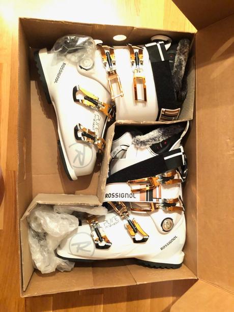 Dámské lyžiarky rossignol pure pro heat rosegold, rossignol,39