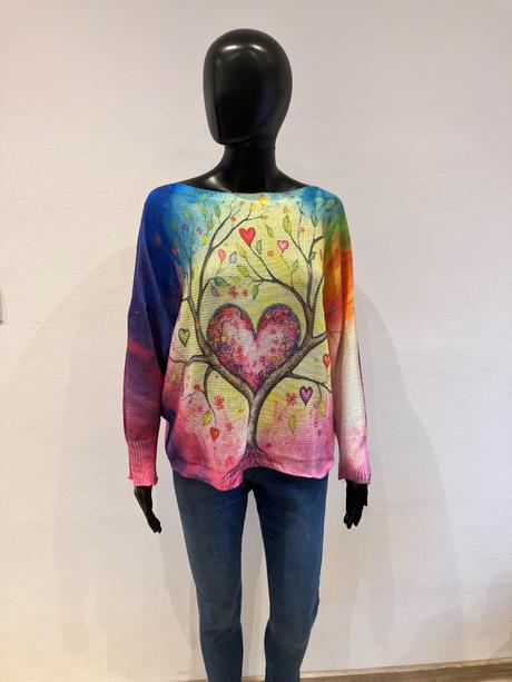 Dámske vzorované svetrové tričko (l), l