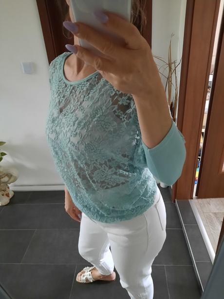 Čipkovaný pulover m, l, m