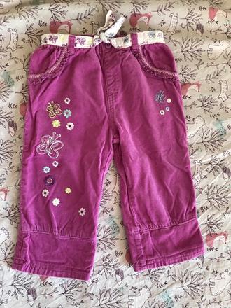 Kvetinkové nohavice, f&f,80