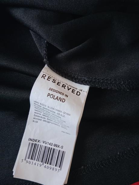 Čierny top s čipkou, reserved,s