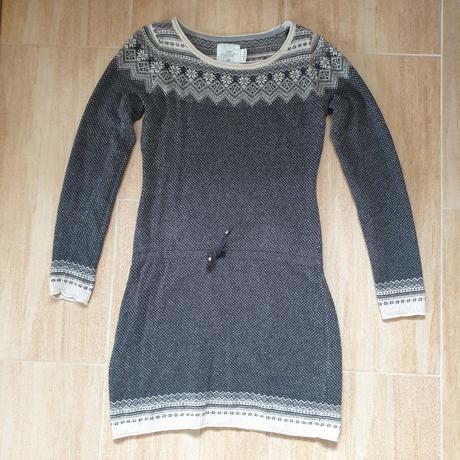 Šaty zimné sivé h&m, h&m,s