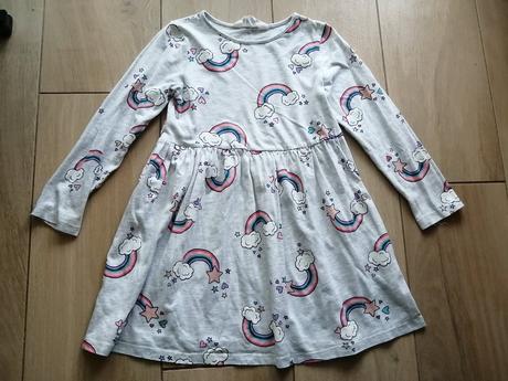 Šaty s dúhou, h&m,110