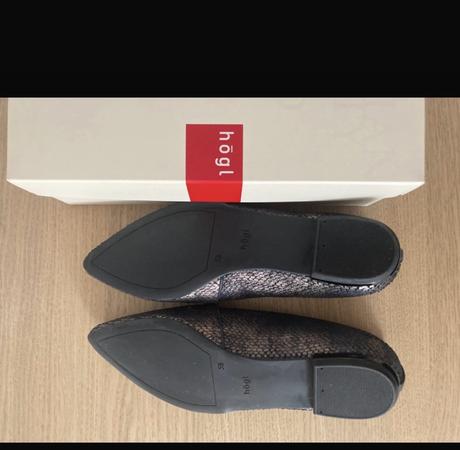 Hogl loaferky kožené vzor hadia koza 38,5, 38