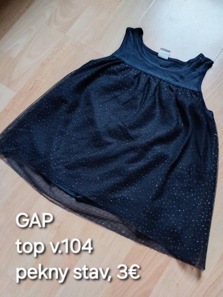 Trblietavy top s tylom, gap,104