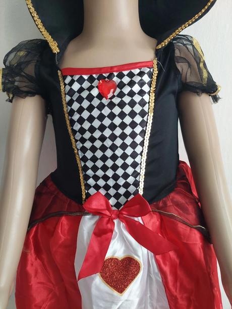 Srdcová kráľovná karnevalové šaty veľ.110-116,