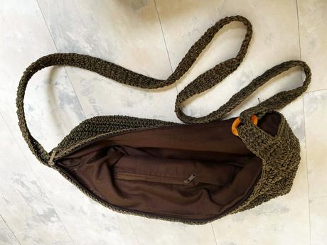 Naturálna taška crossbody, 