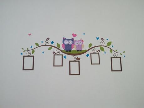 Nalepky na stenu sovicky, 