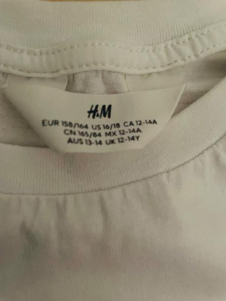 Tričko motýľ 12-14 rokov, h&m,164