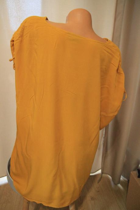 Viskózový horčicový top, xxl, xxl