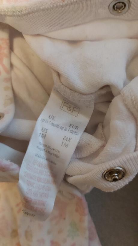 Overal/pyžamko zajačiky 56, f&f,56