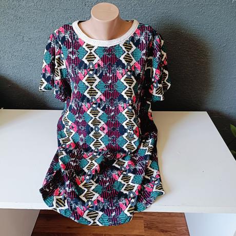 Vzorované saty, xxl