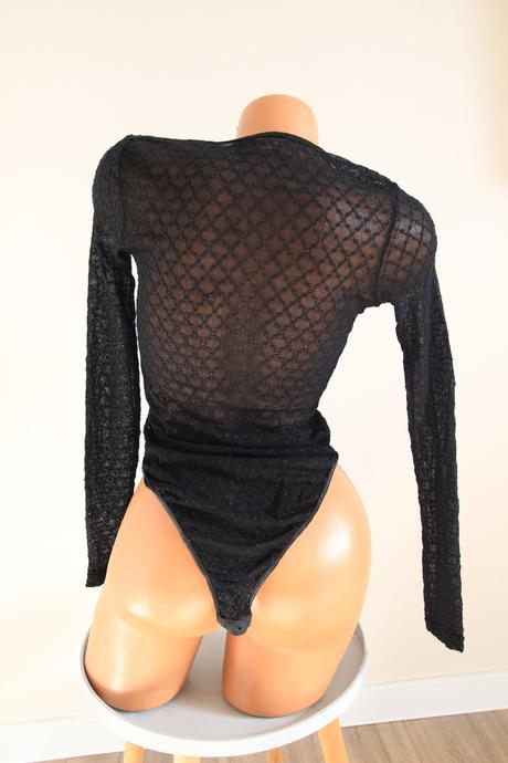 Sieťovaný body top, s/m, s