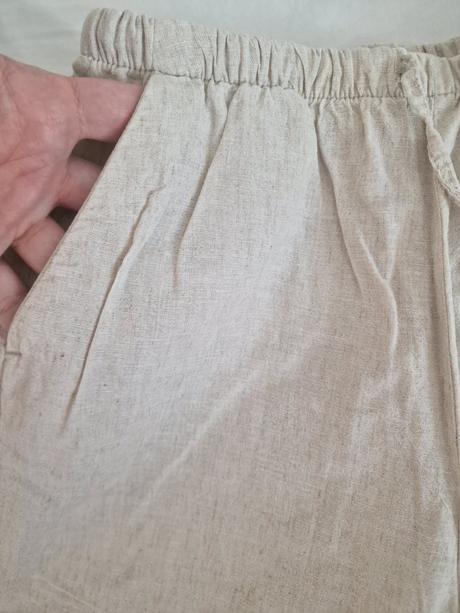 Ľanové nohavice, h&m,146