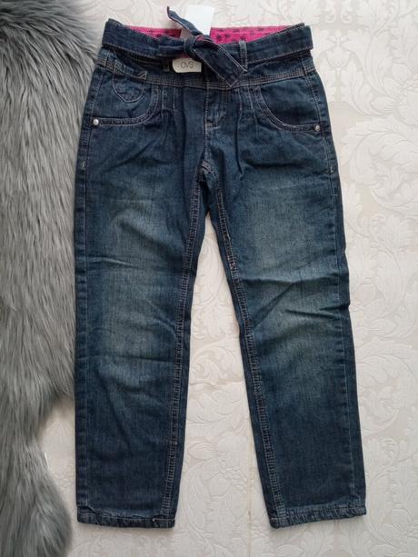 Dievčenské tmavomodré rifle ovs (5-6 r.), ovs,116