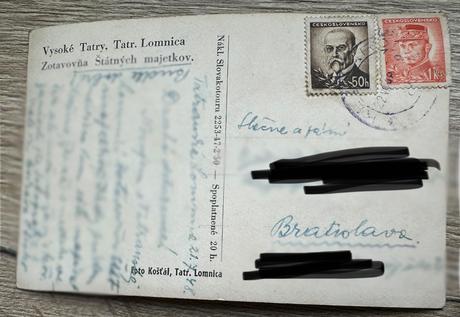 Vysoké tatry pohľadnica so známkami 1948, 