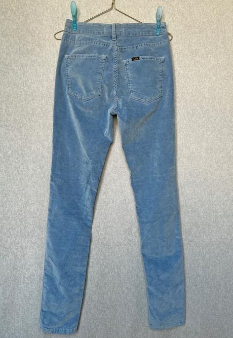 Zamatové skinny nohavice, xs