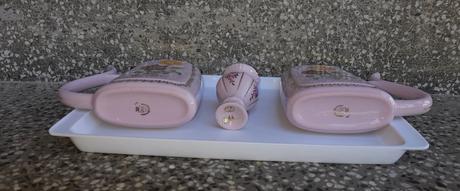 Ružový porcelán-kúpeľné poháre, 