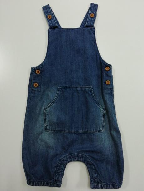 Kraťasy bavlnené rifľové na traky, tu,92