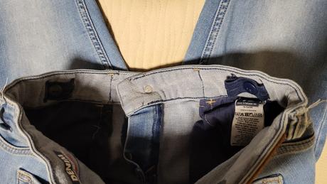 Úzke rifle velk. 146/152, denim,146