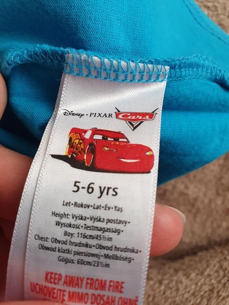 Tričko cars mcqueen č.116, disney,116