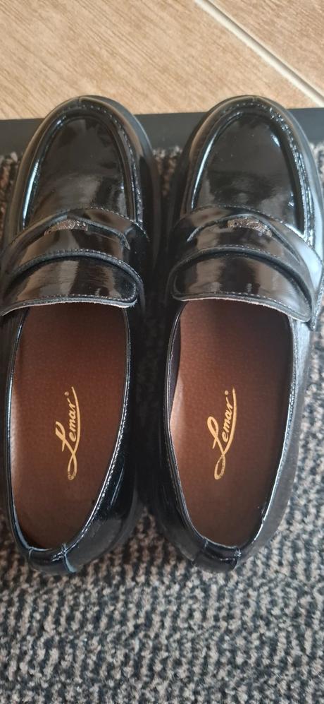 Kožené pohodlné topánky - mokasíny, 38