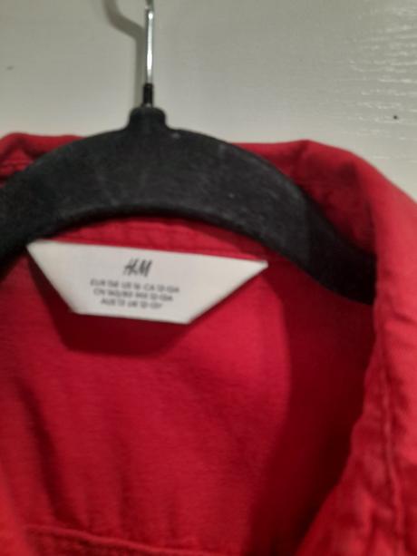 Červená košeľa 158, h&m,158