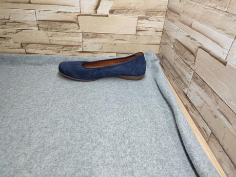 Gabor 38,5 - dámske celokožené tmavomodré baleríny, gabor,39