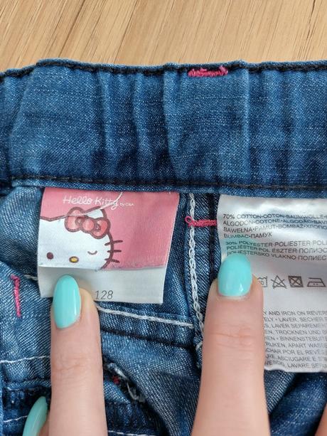 3/4 riflove nohavice hello kitty, hello kitty,128