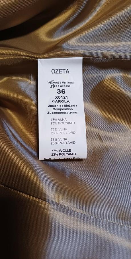 Dámsky kabát veľkosť 36, 36