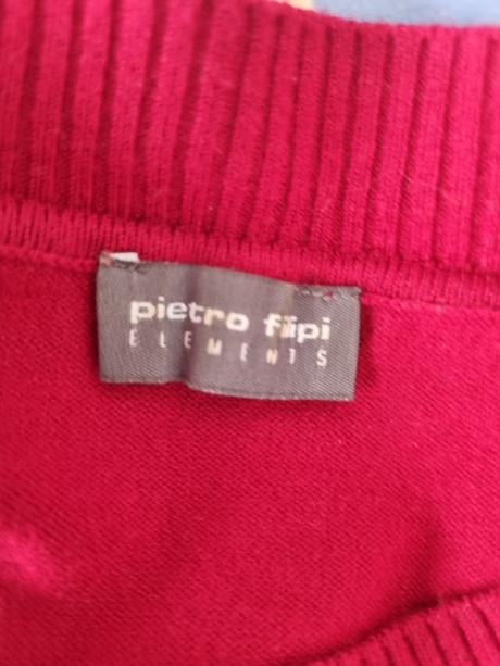 Červené pletené šaty  pietro filipi veľ. m, pietro filipi,m