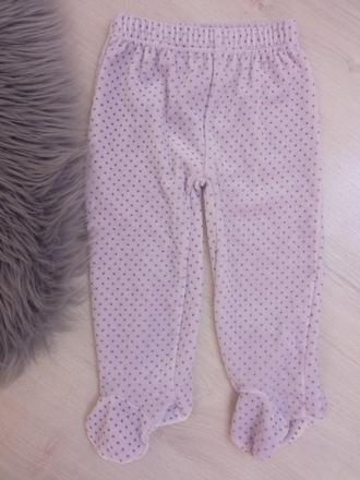 Dievčenské bodkované zamatové polodupačky (68), 68