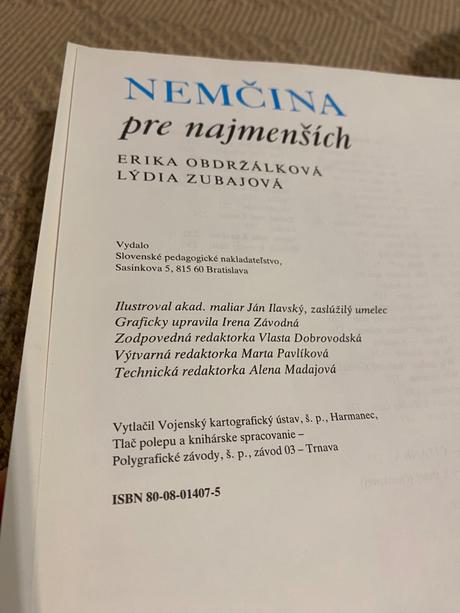 Nemčina pre najmenších erika obdržálková lýdia zub,