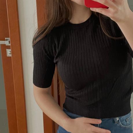 Rebrovaný sveter s krátkym, xs