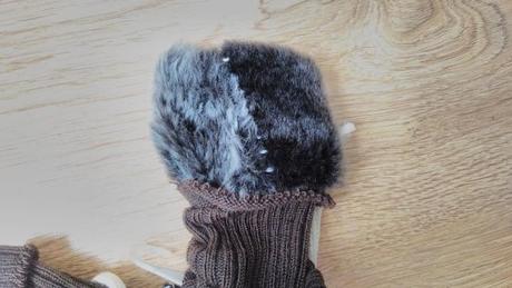 Teplé rukavičky s kožušinkou, 