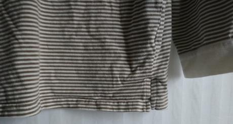 Dámsky pásikavý hnedo biely top, l/xl, l