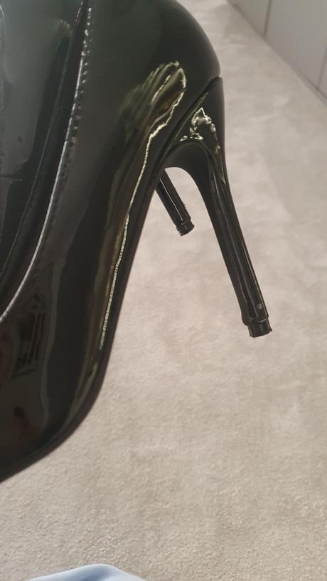 Čierne lakované lodičky, 37