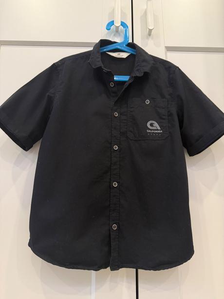 Čierna košeľa, h&m,140