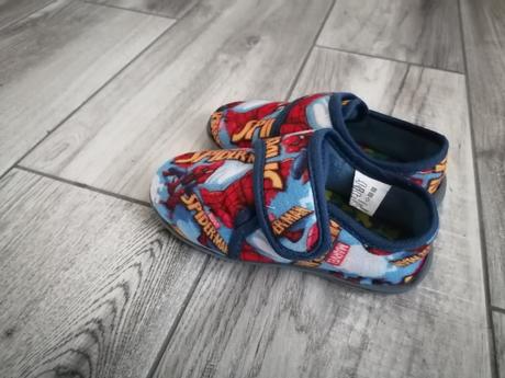 Teplé papučky spiderman - 28 + ortopedické vložky, 28