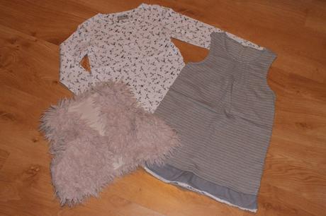 Saty, tricko + vesta, next,110