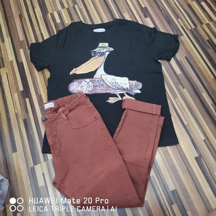 Tricko+nohavice, zara,140