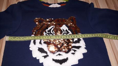 Chlapčenská mikina s flitrami h&m 122/128, h&m,128