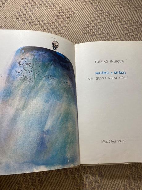 Krásna stará kniha muško a miško na severnom póle,